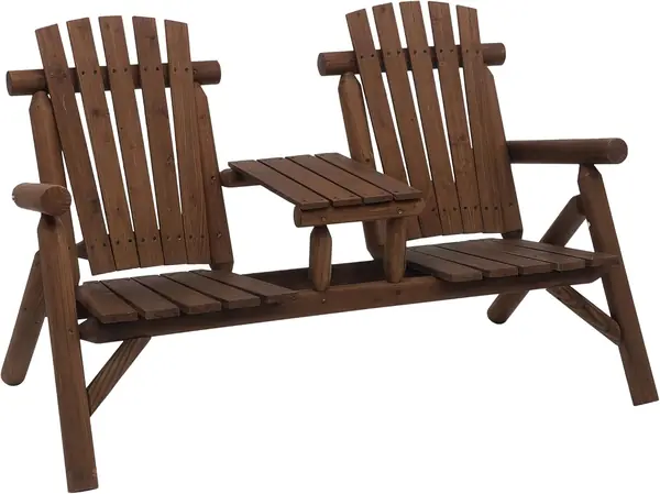 Gartenbank mit Tisch – Gartenmöbel, Sitzbank