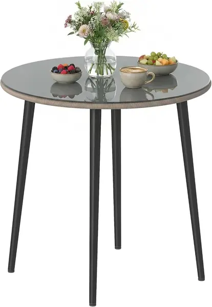 Gartentisch Stahl 80 x 80 x 74 cm Buffettisch mit