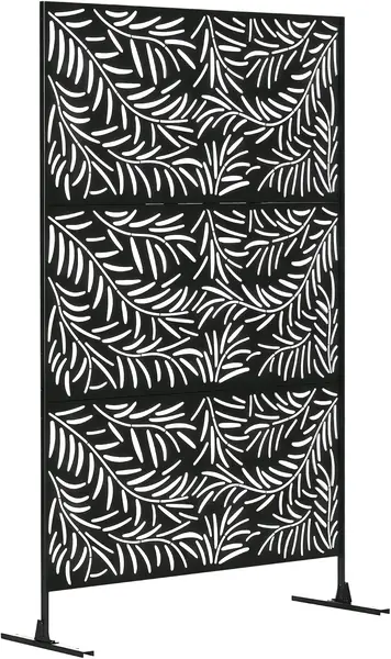 Raumteiler 3-teilig 122 x 198 cm Sichtschutz mit Ständer