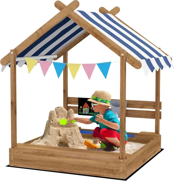 Sandkasten mit Dach